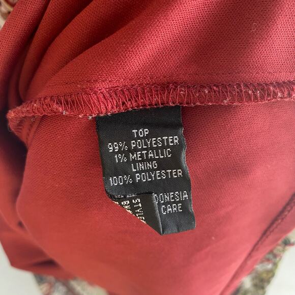 By & By red cold shoulder boho top - Picture 11 of 11